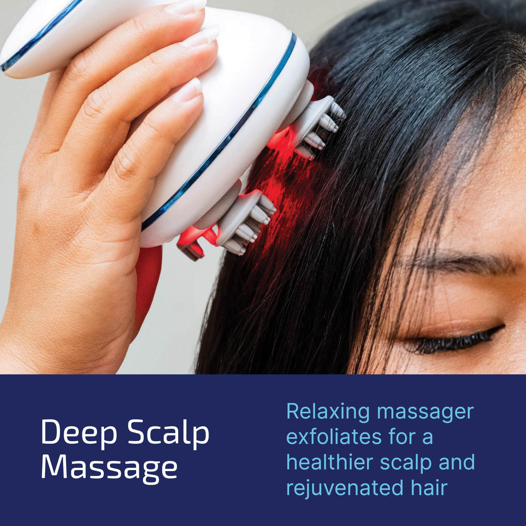 Scalp massager for hair growth Red