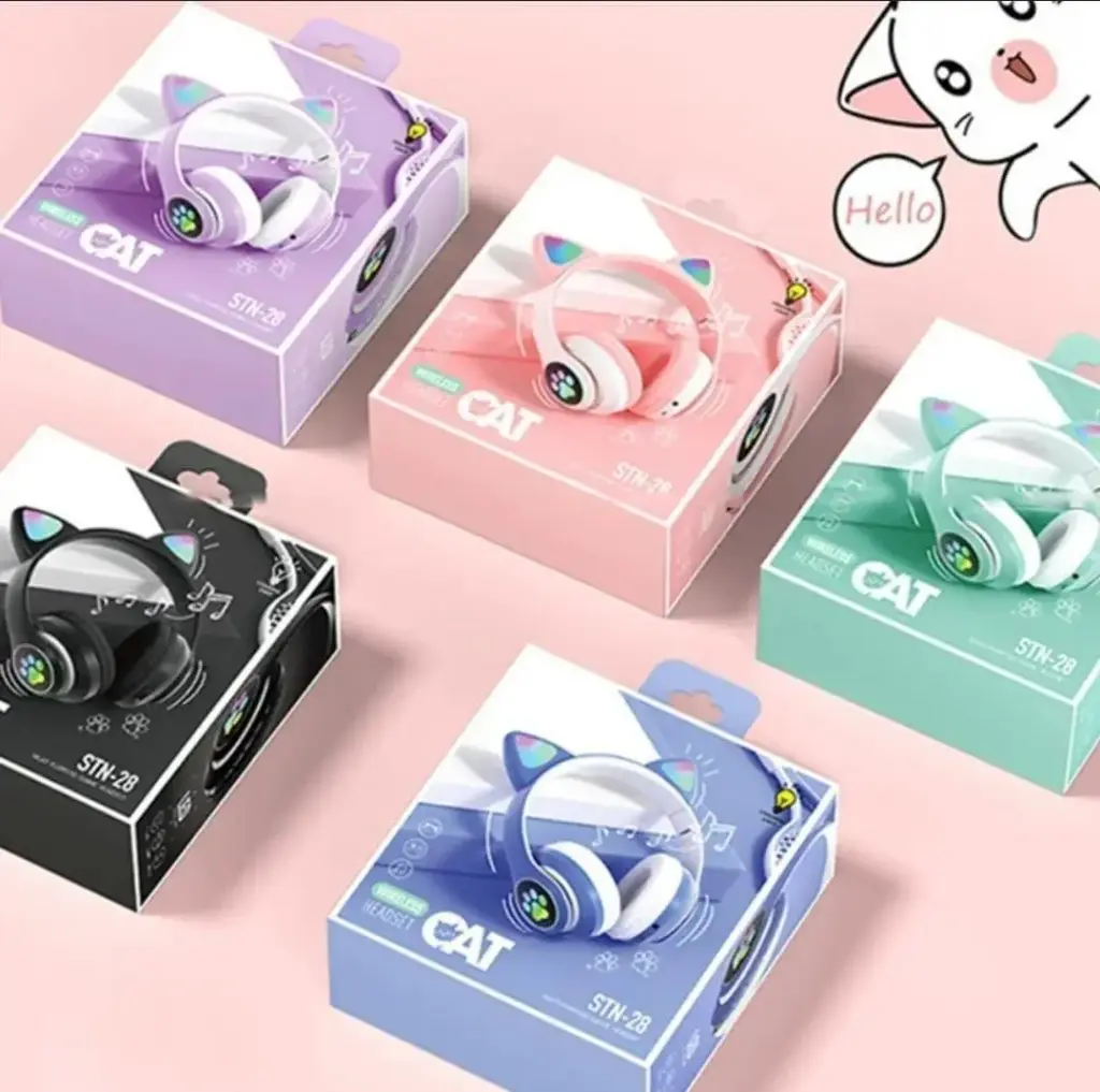 Cat STN-28 Wireless Headset Foldable With Led And TF Card