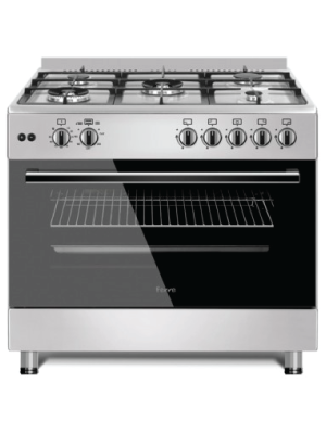Ferre Gas Cooker 60*90cm 5 Gas Burner Steel - Silver
