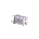 NEO PowerPort 65W PD GaN Charger 3-Port (Silver)
