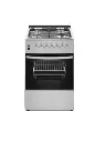 Ferre 50*50 Full Gas Free Standing Cooker, 4 Gas Burner Steel - Silver