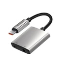 Mcdodo USB-C to USB-C & 3.5mm AUX Audio Adapter with DAC – Silver